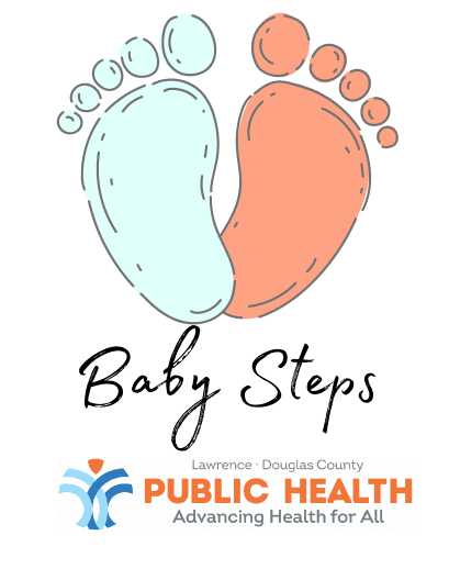 Baby Steps logo with baby feet