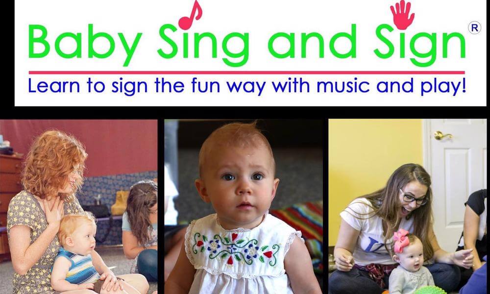 Baby Sing and Sign logo with images of babies
