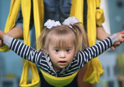 child on swing