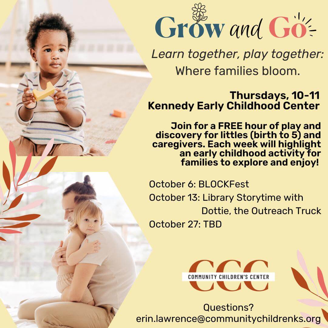 Grow and Go Playgroup schedule: October