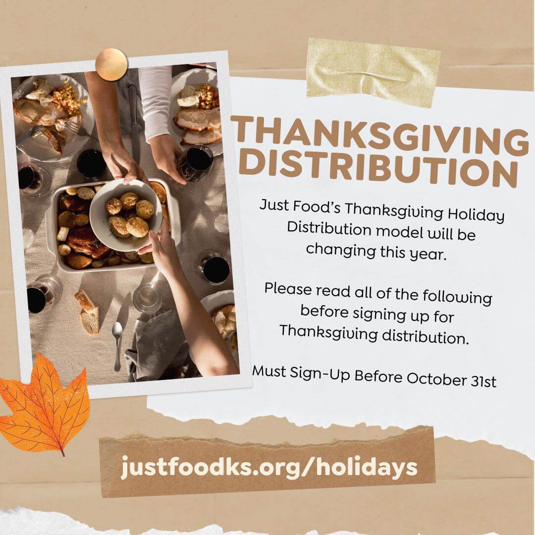 Just Food Thanksgiving Distribution