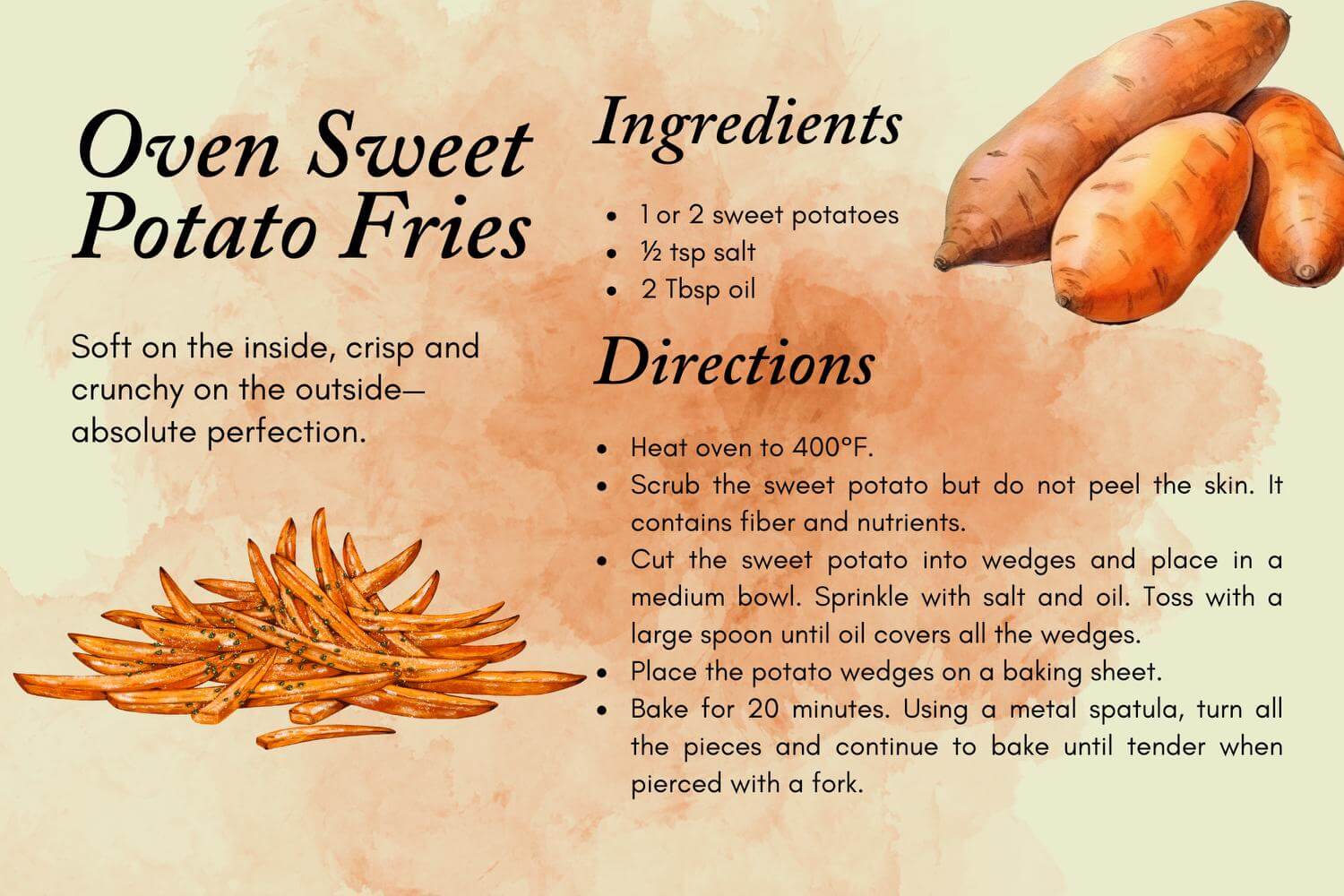 Oven Sweet Potato Fries Recipe