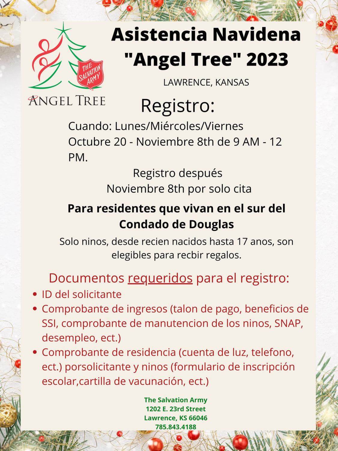 Angel Tree Spanish version
