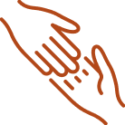 Icon of Two Hands Touching