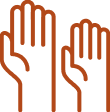 Icon of Two Hands Raised